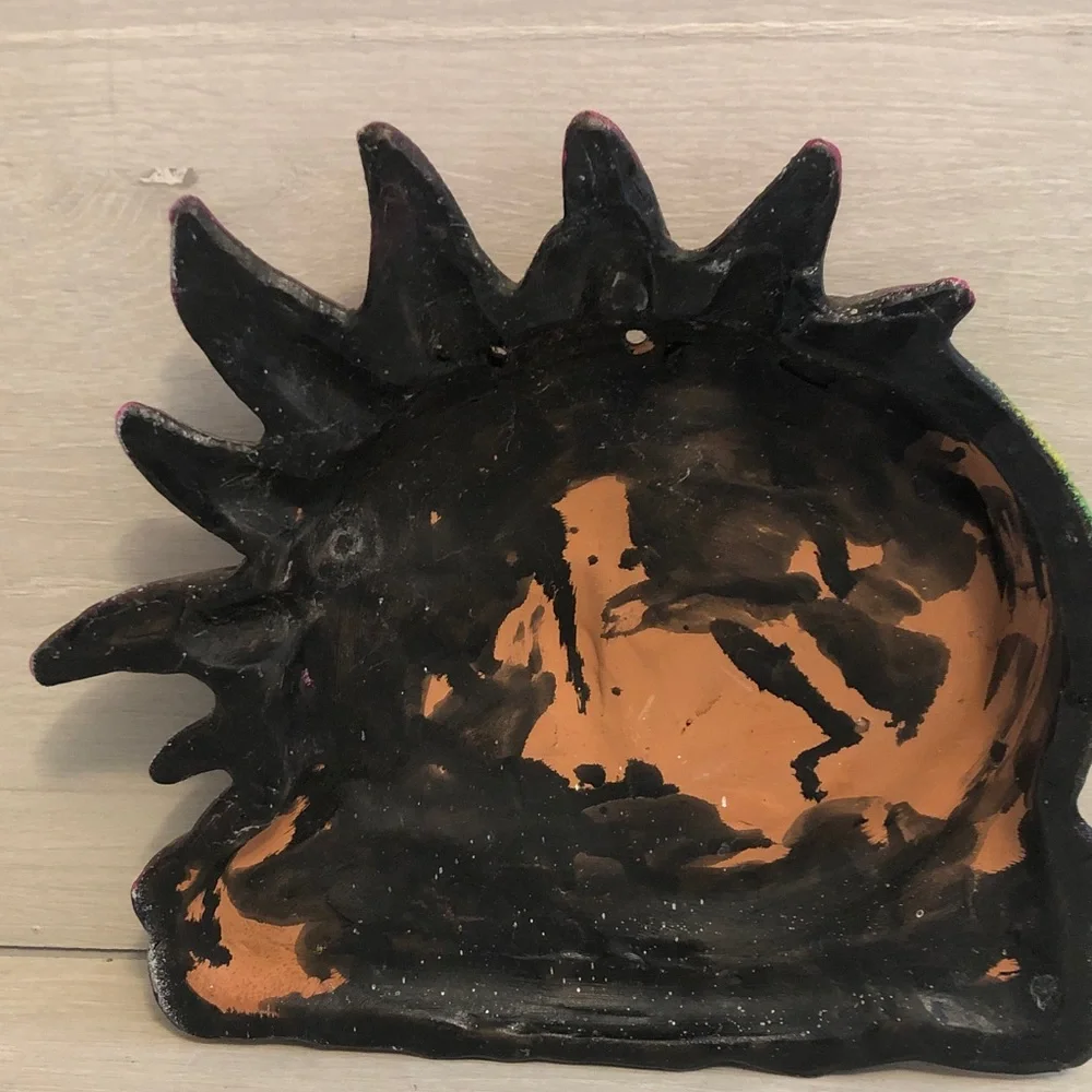 UPDATED! Hand Painted Celestial Sun and Moon Terracotta Wall Hanging